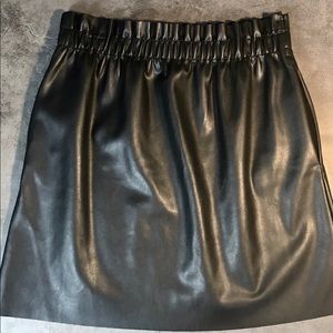 ZARA Faux Leather Mini Skirt
